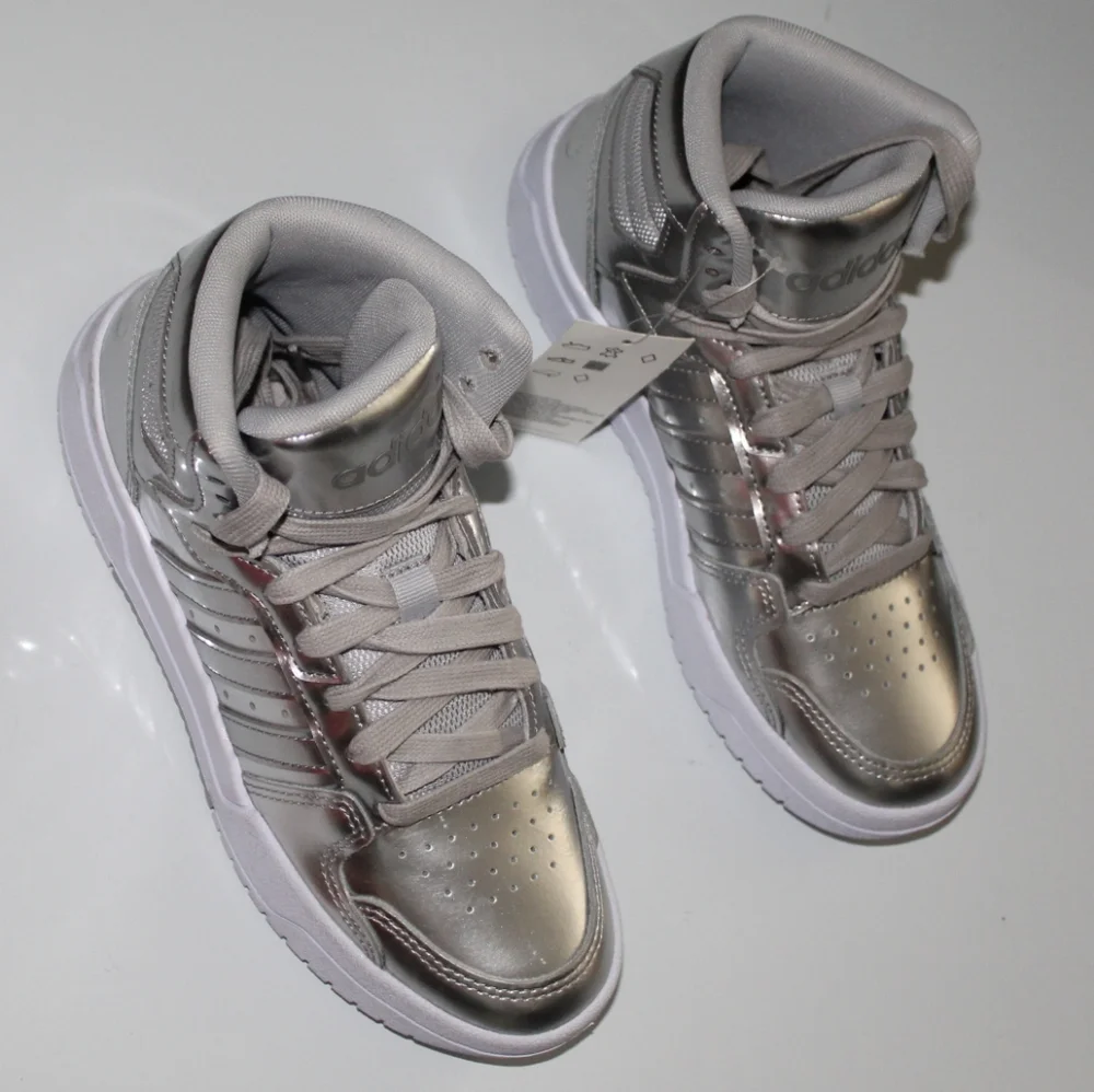 โจ๐โจ NWOB ADIDAS Entrap Mid Silver Metallic - Picture 4 of 16